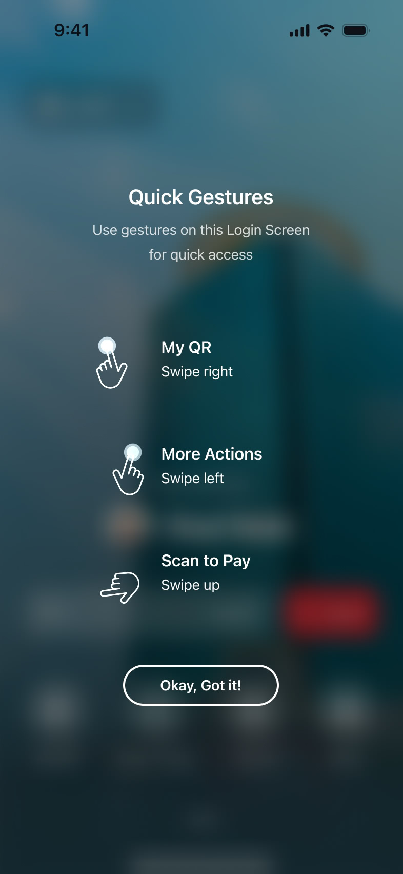 Gesture interaction step 1